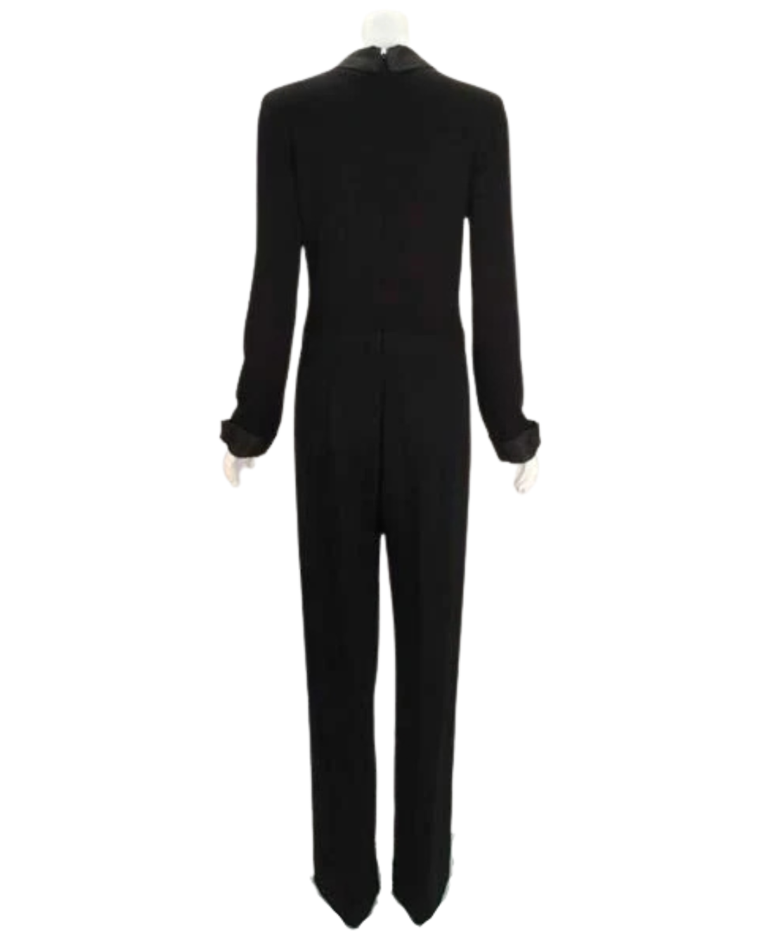Valentino Miss V Black Wool Jumpsuit