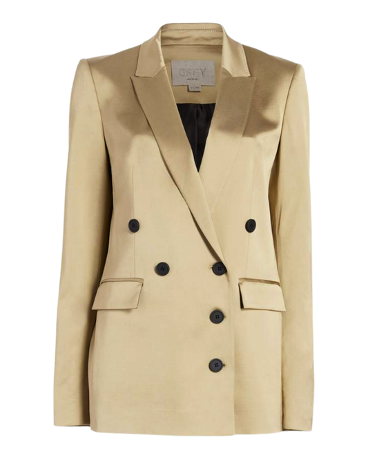 Grey Jason Wu Gold Shine Suiting Blazer