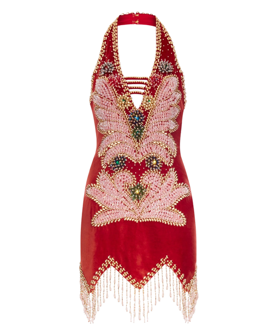 Annie's Ibiza Red Martini Dress
