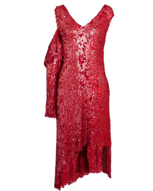 Magda Butrym Red Sequin Dress