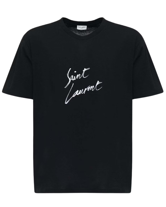 Saint Laurent Black Logo Tee
