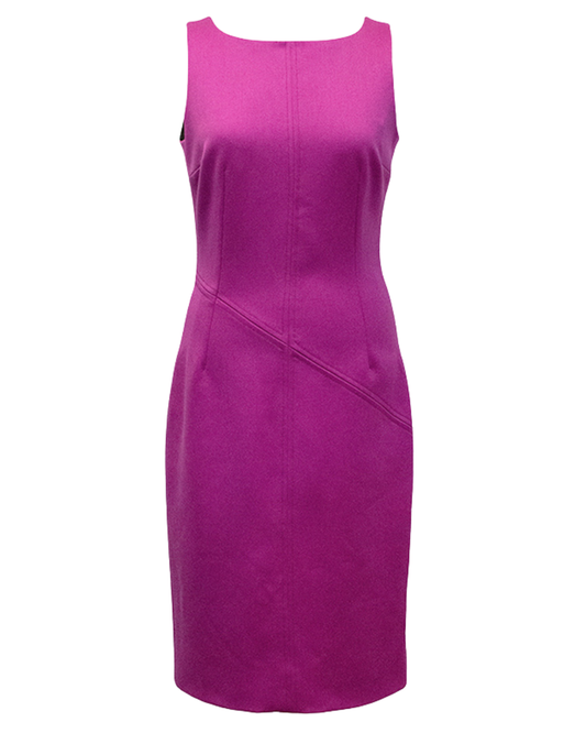 Dolce and Gabbana Pink Wool Cashmere Midi Pencil Dress