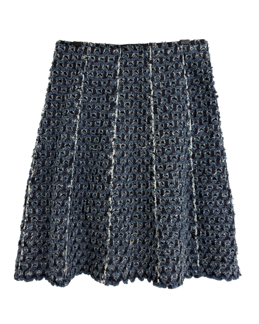 Sonia Rykiel Distressed Denim A-Line Skirt