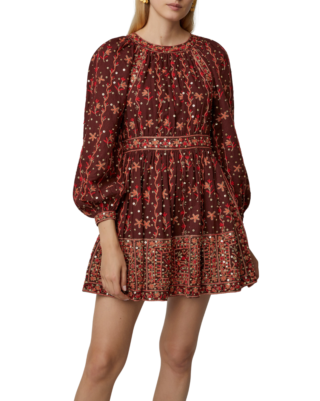 Ulla Johnson Daya Embellished Mini Dress