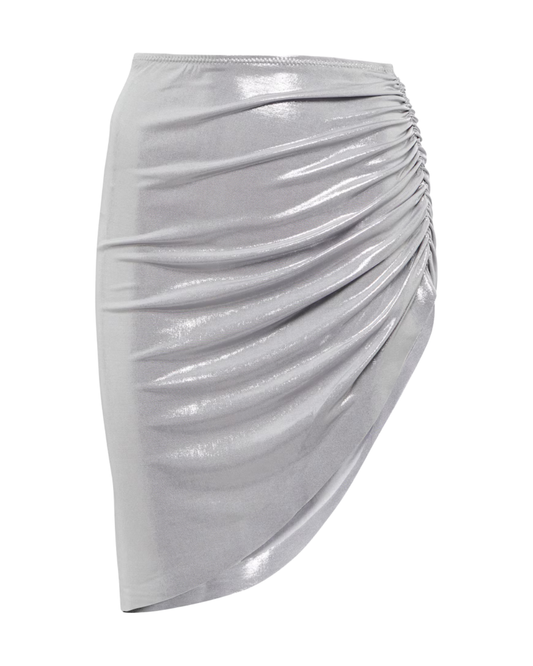 Norma Kamali Silver Skirt