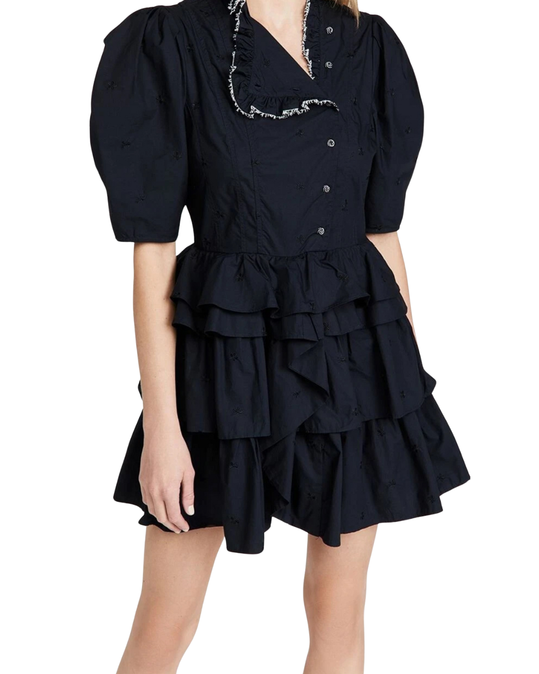 Ulla Johnson Linnea Black Mini Dress