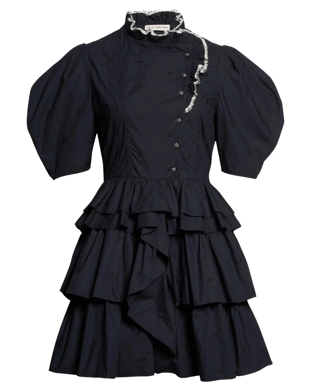 Ulla Johnson Linnea Black Mini Dress