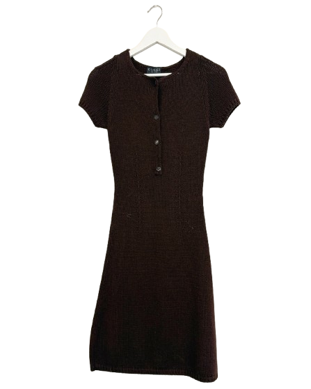 Gucci Brown Knit Dress (pre-owned)