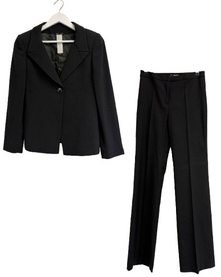 Gianni Versace Black Wool Trouser Suit (pre-owned)