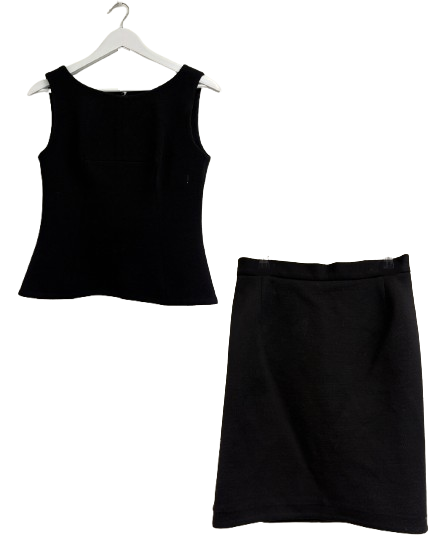 Dolce & Gabbana Black Wool Top And Skirt Set (pre-owned)