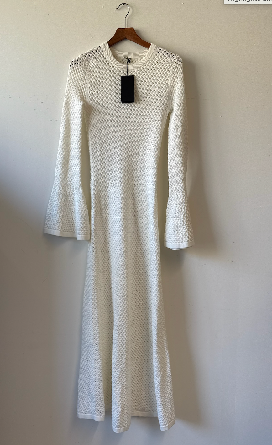 Dodo Bar Or Cream Knit Liza Beach Maxi Dress