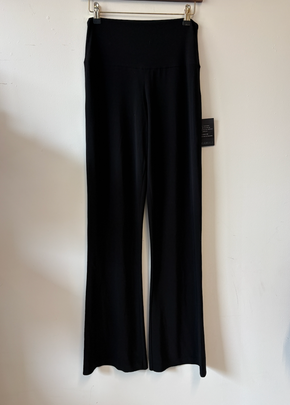 Norma Kamali Black Bootleg Trousers