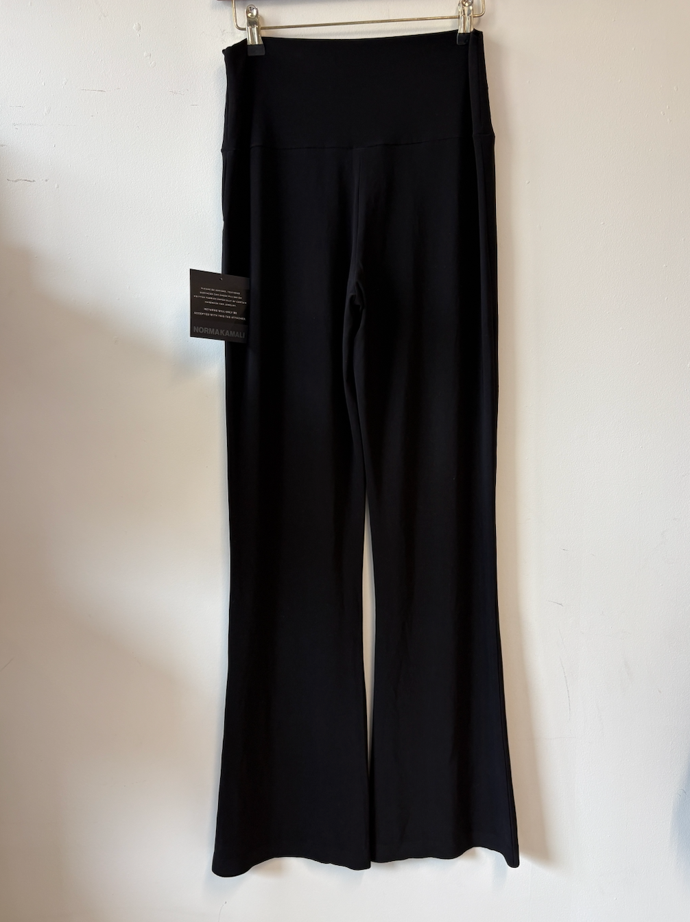 Norma Kamali Black Bootleg Trousers