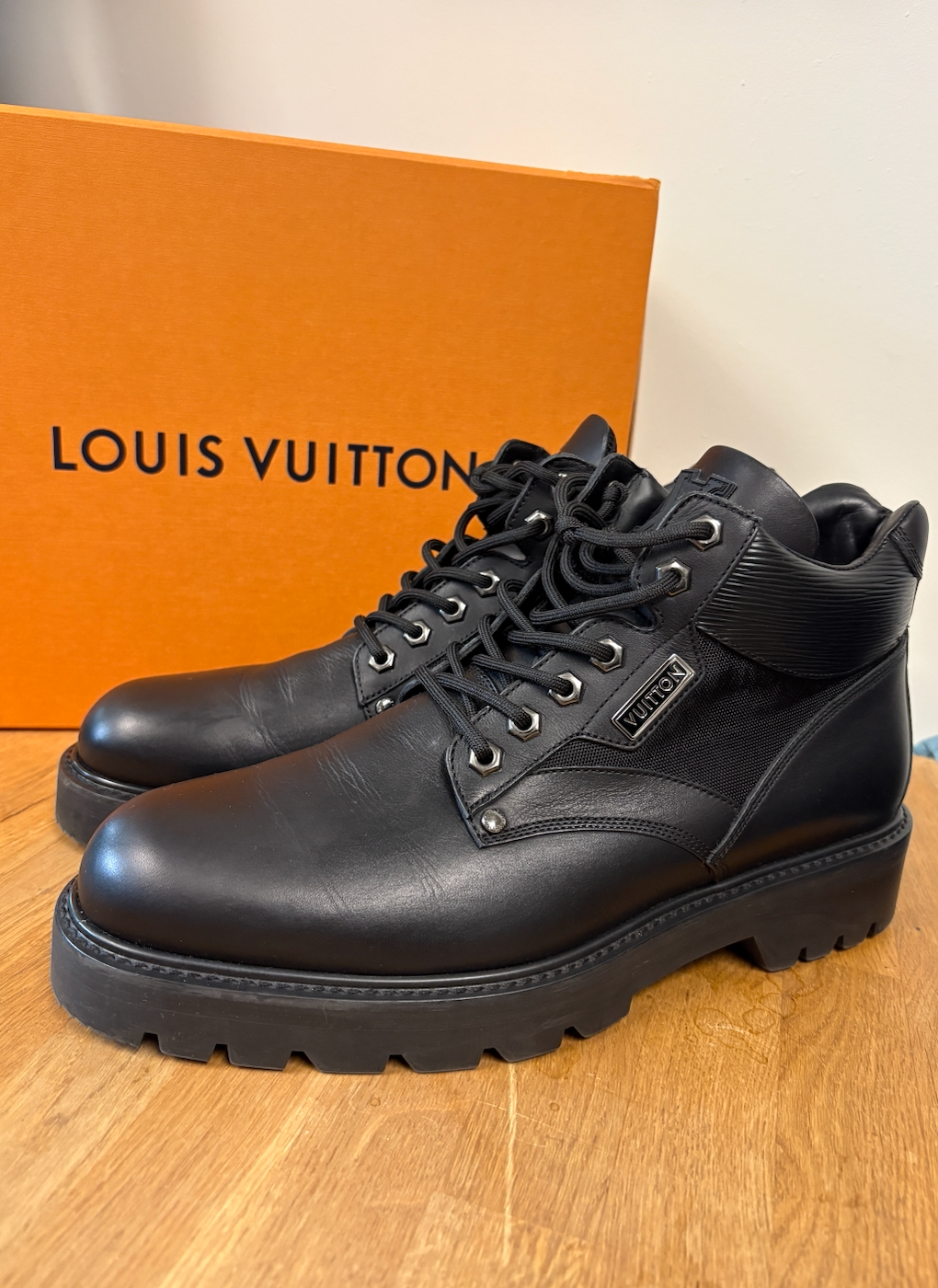 Louis Vuitton Black Oberkampf Ankle Boots