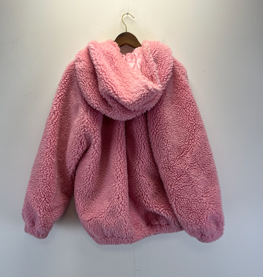 Miu Miu Pink Fleece Zip Up Jacket