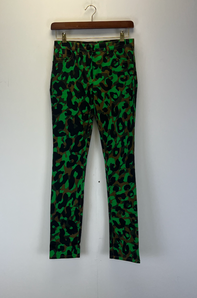 Versace Green Camo Jeans