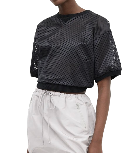 Sacai Black / Navy Perforated Top (pre-owned)