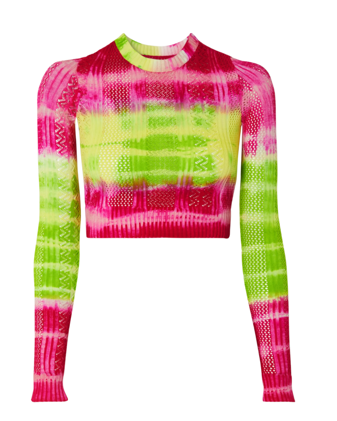 AGR Tie Dye Pointelle Knit Top