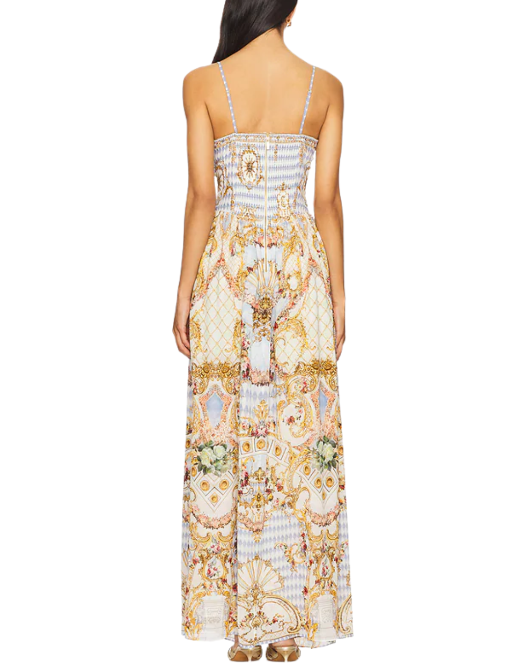 Camilla Throne Games Tie Front Maxi Dress