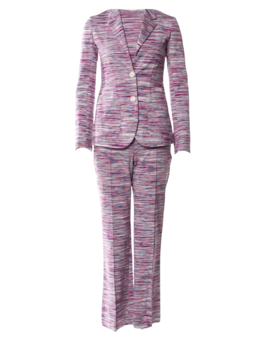 Missoni Lilac Print Relaxed Blazer And Trousers Set