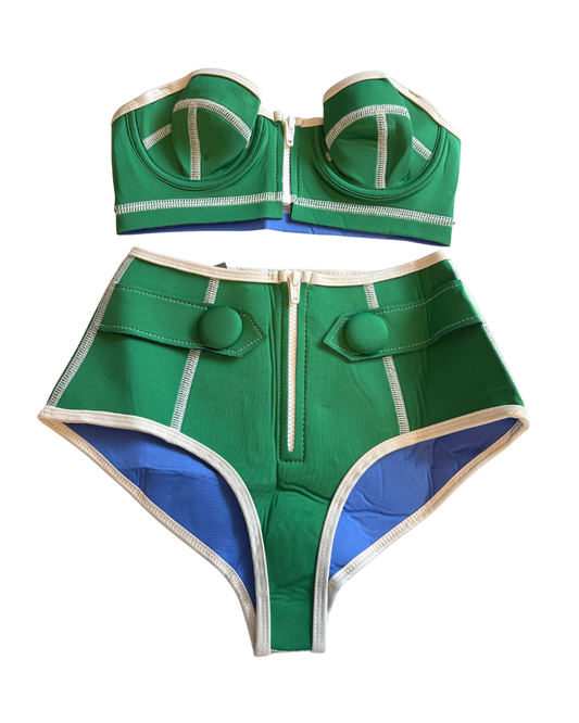 Salt Sun & Bikinis Green Brigitte Bikini