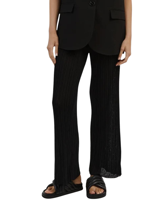 Dissh Open Knit Black Beach Trousers