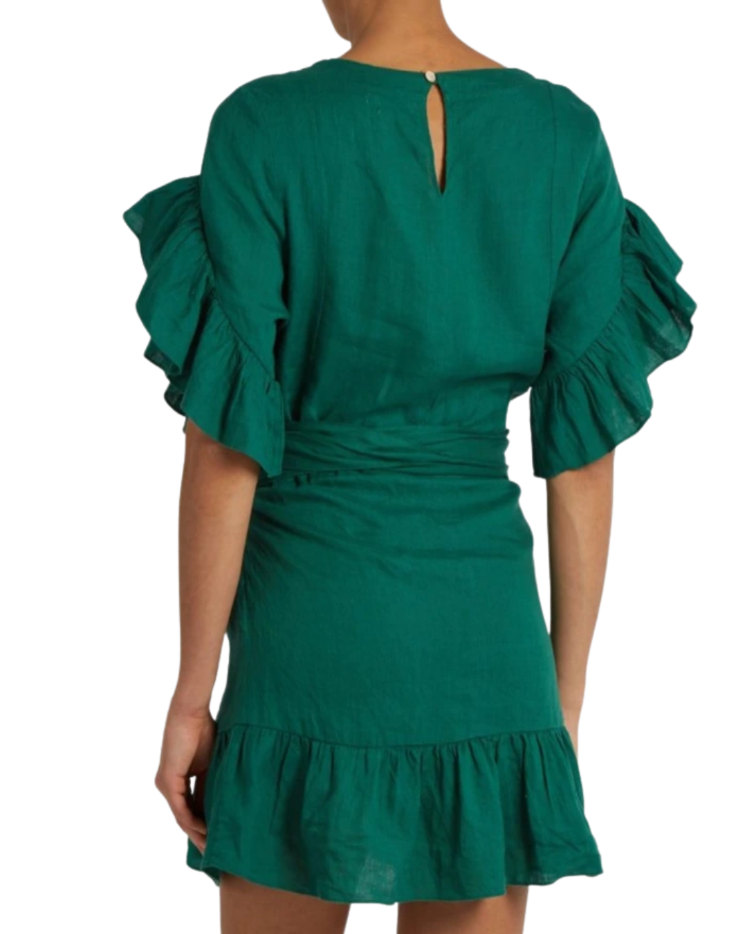 Isabel Marant Etoile Green Linen Mini Dress