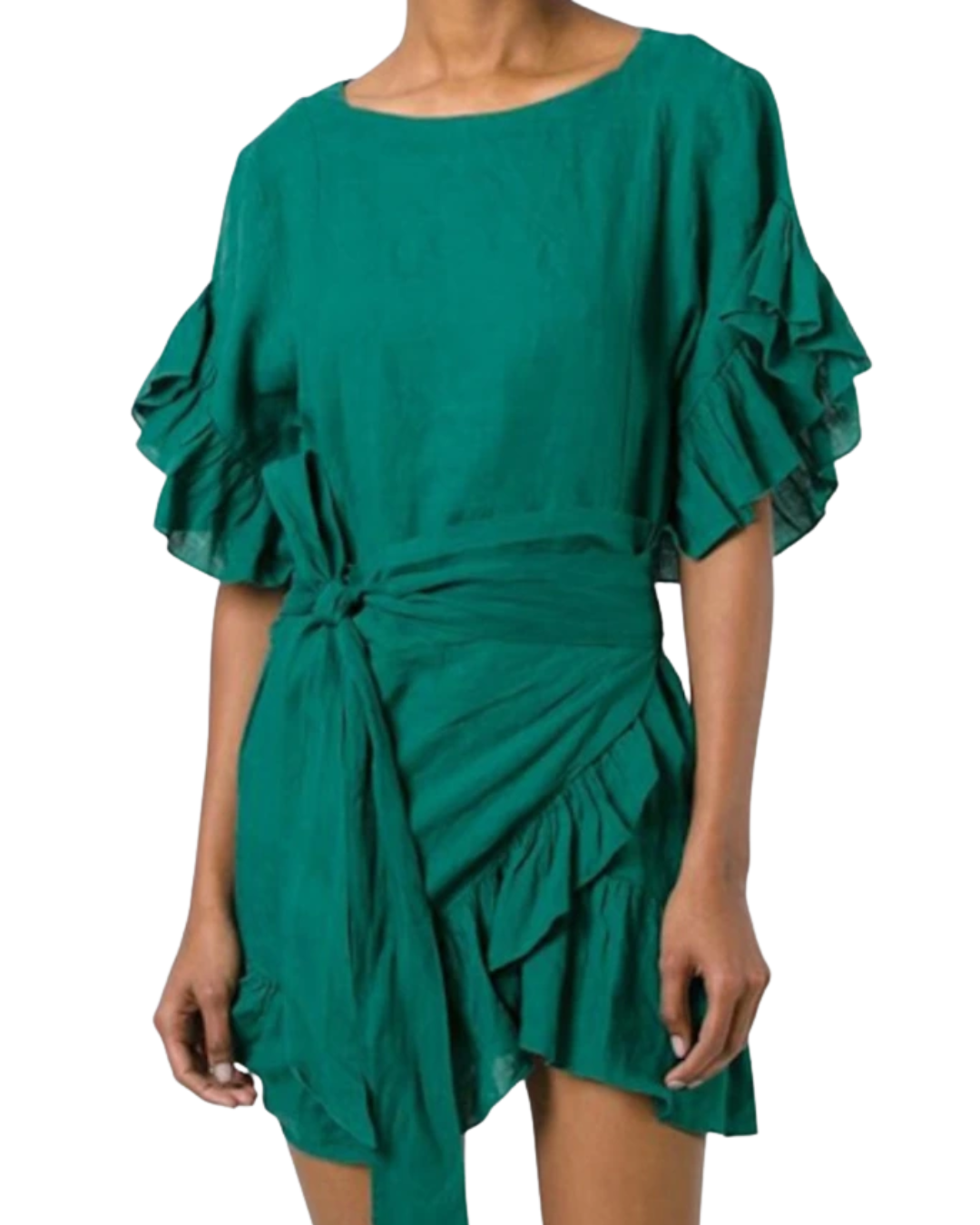 Isabel Marant Etoile Green Linen Mini Dress