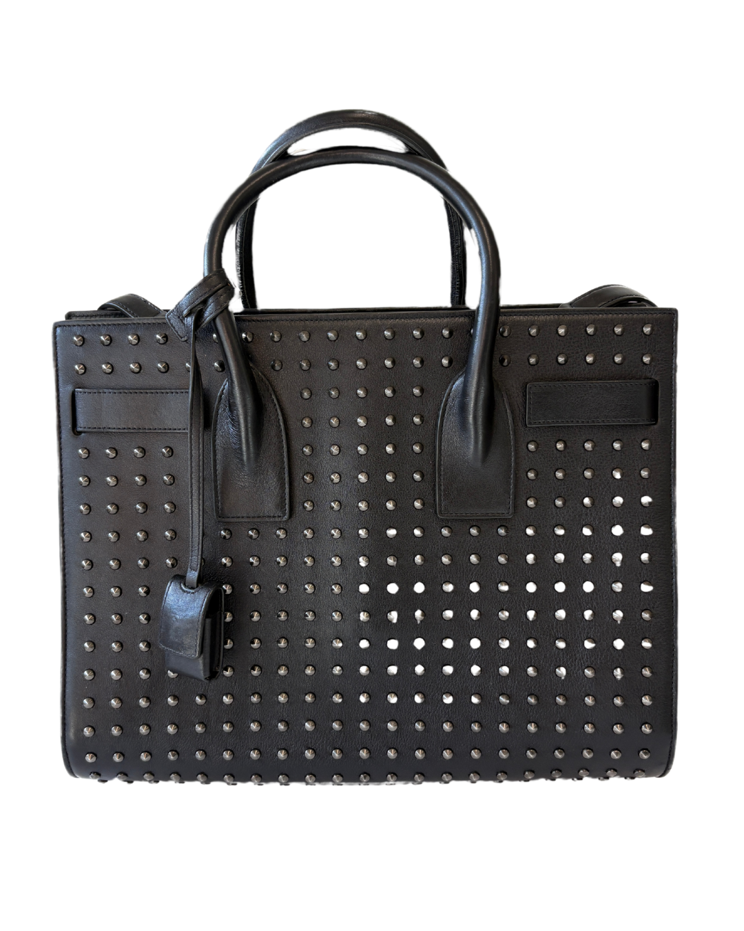 Saint Laurent Sac De Jour Studded Leather Tote Bag