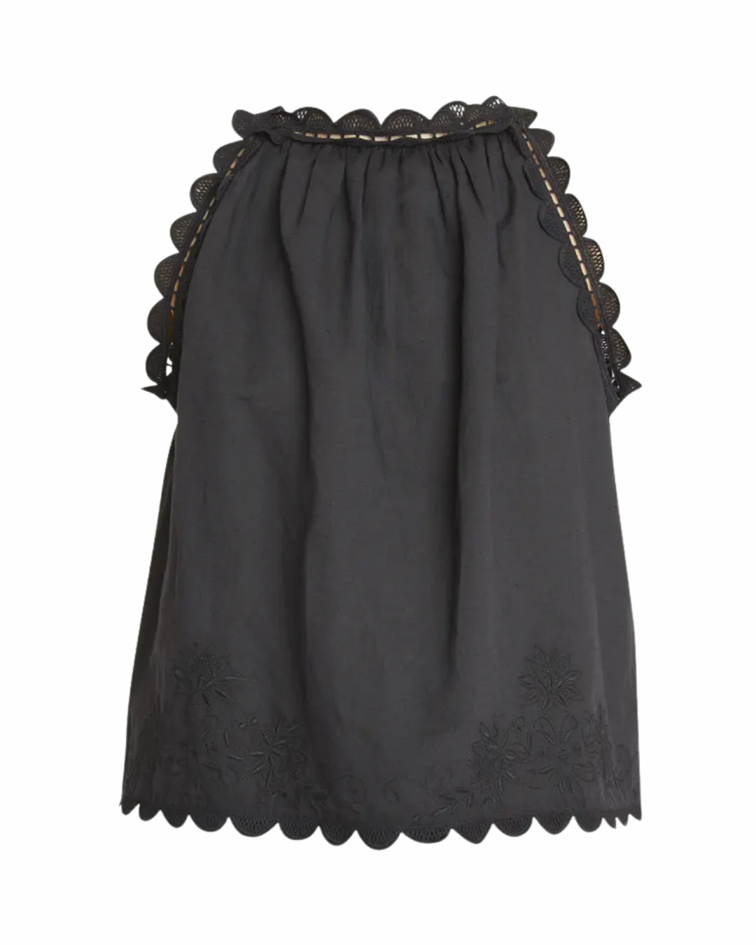 Ulla Johnson Black Cotton Top