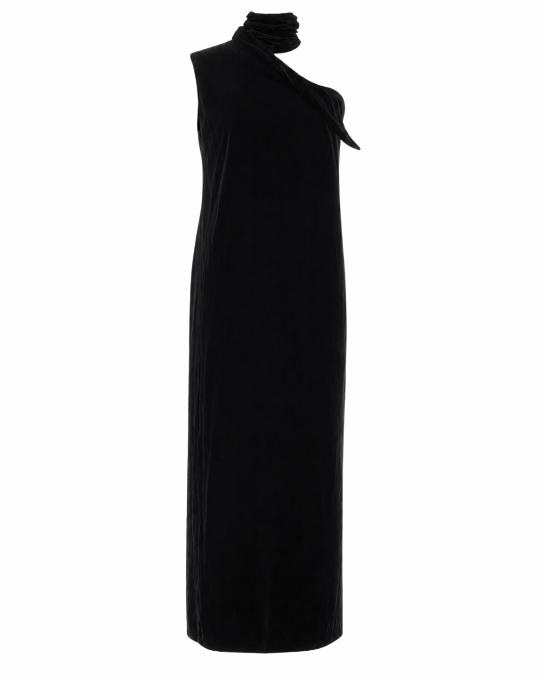Haider Ackermann Black High Neck Gown
