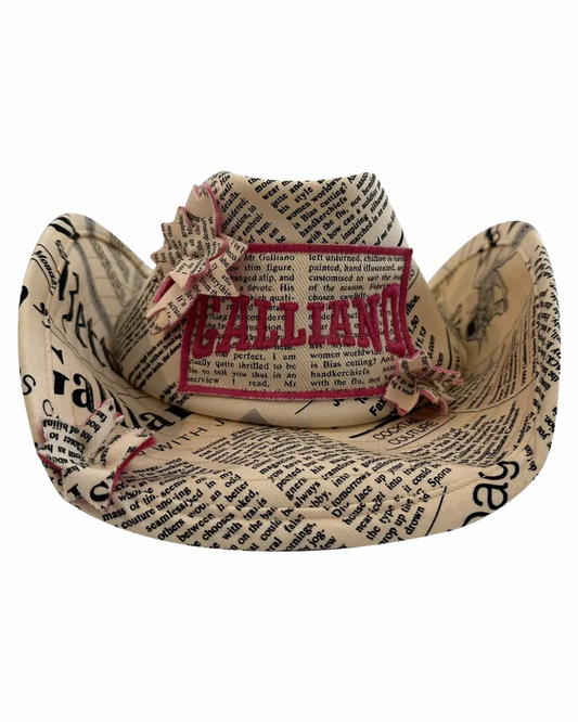 John Galliano Gazette Cowboy Hat
