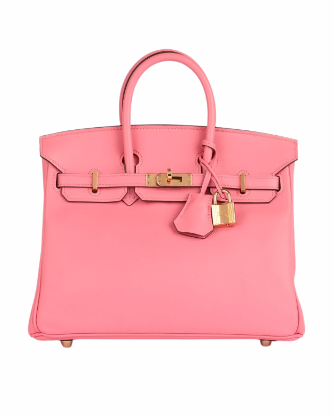 Hermès Rose Lipstick Swift Leather Birkin 25cm Retourne