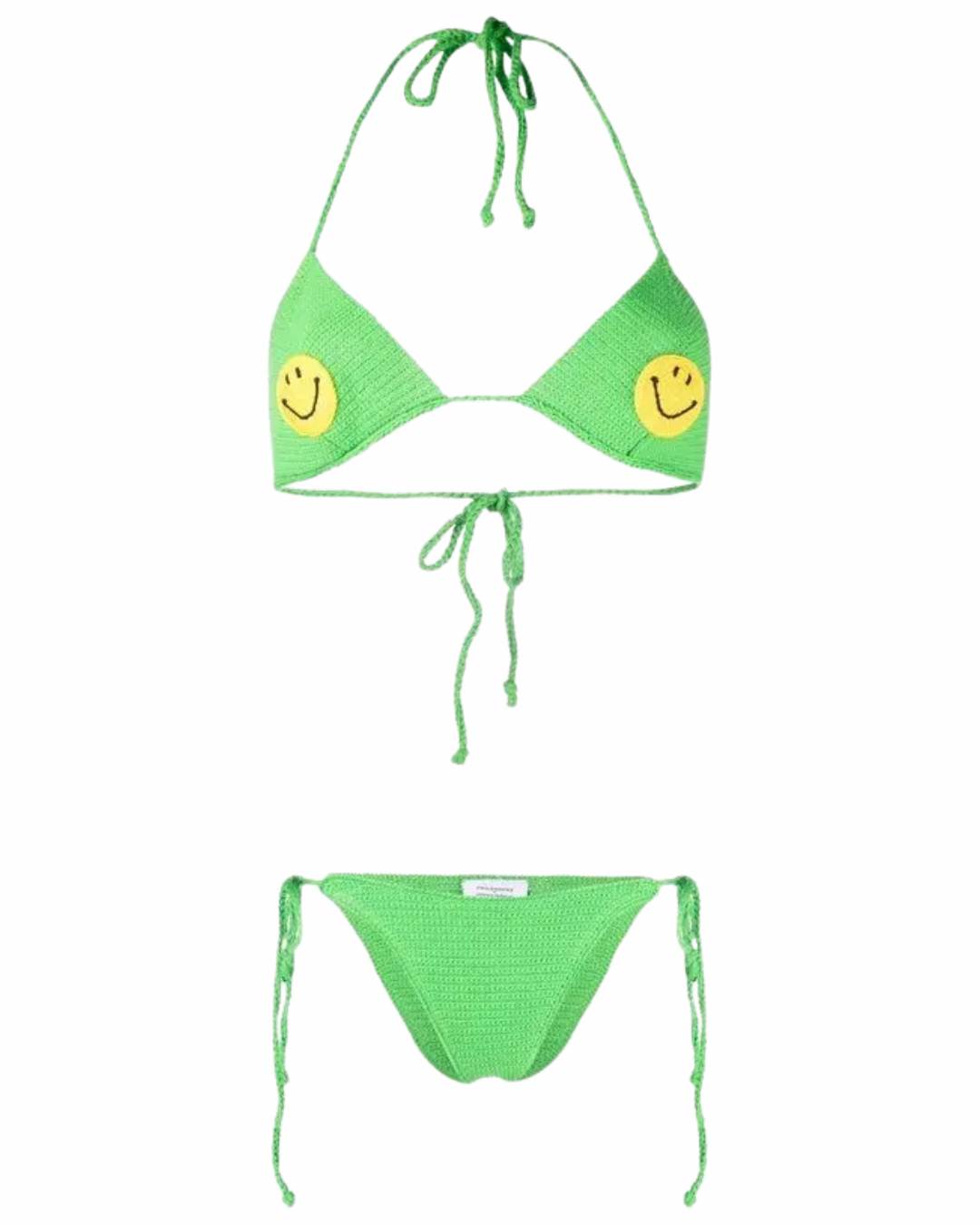 Philosophy of Lorenzo Serafini Green Smiley Bikini