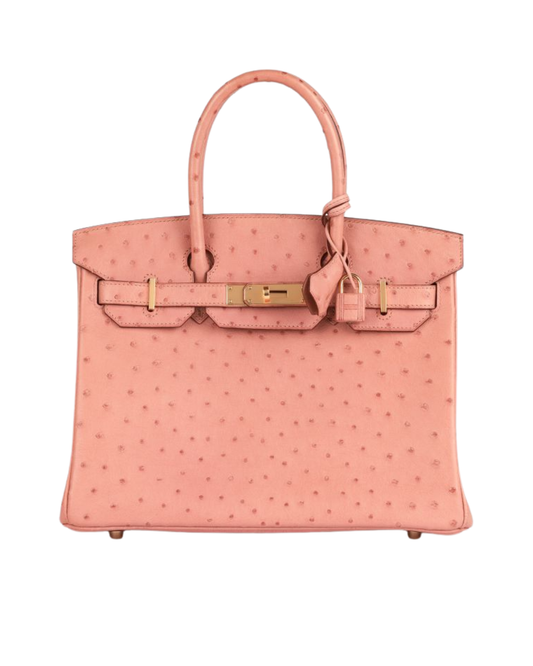 Hermès Terre Cuite Ostrich Leather Birkin 30cm