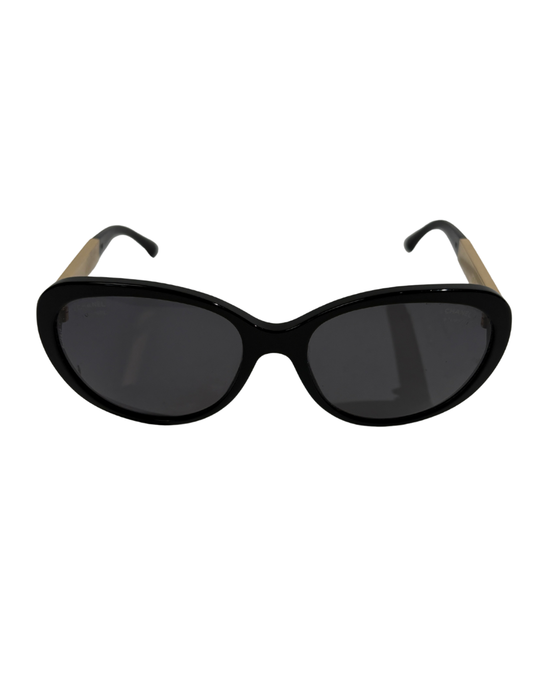 Chanel Black Sunglasses With Gold Small CC