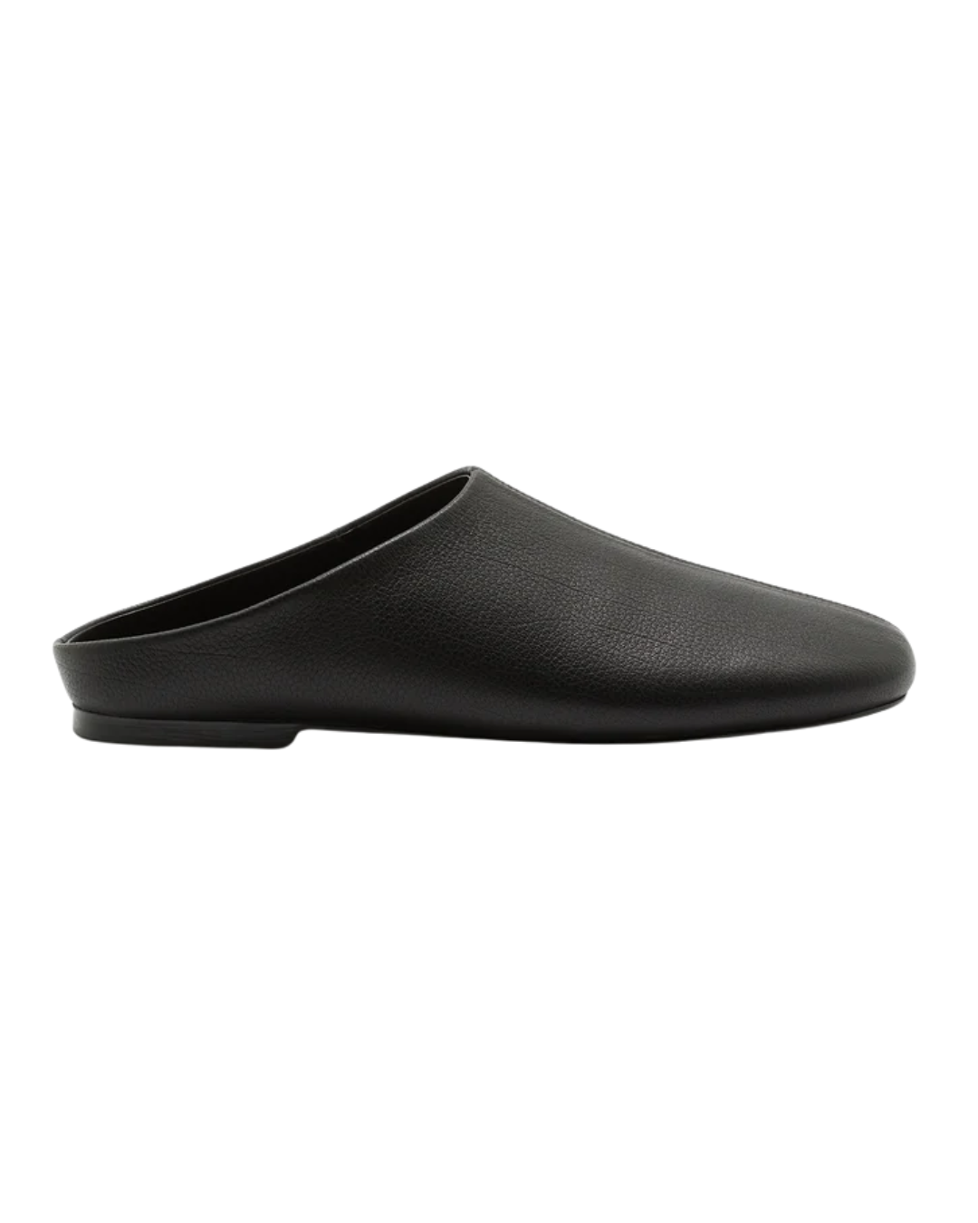 Nakedvice Black Josie Leather Flat Mules