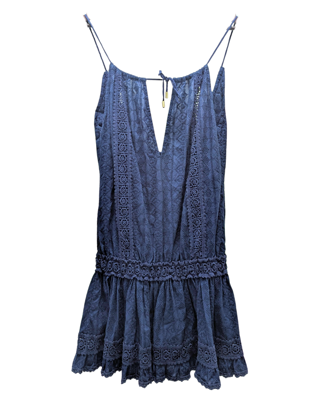 Melissa Odabash Navy Blue Beach Mini Dress