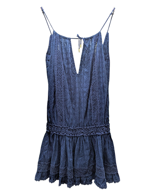 Melissa Odabash Navy Blue Beach Mini Dress