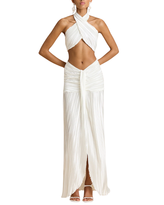 Sonya Moda Joelle White Plisse Set