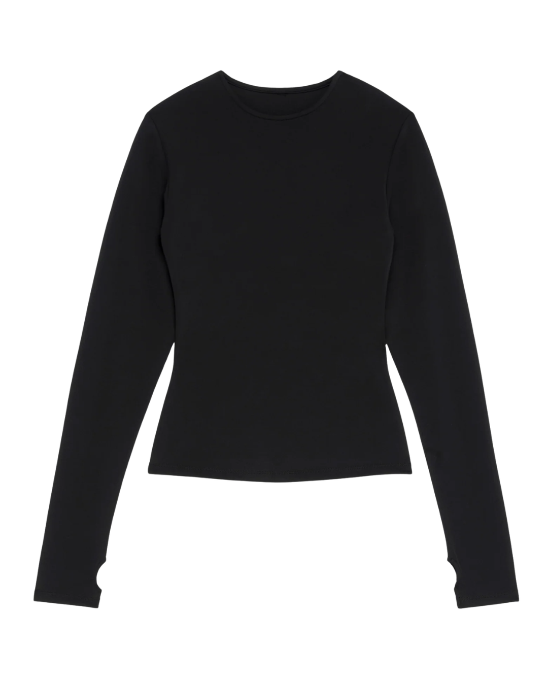 Khy Black Long Sleeve Thumb Hole Tee
