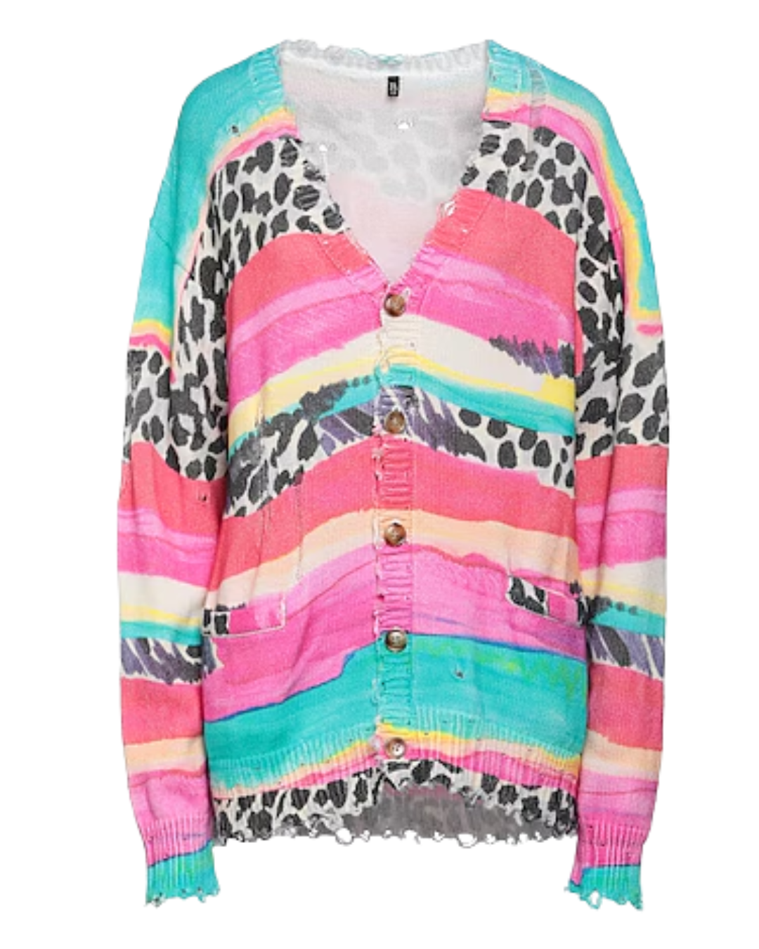 R13 Multicolour Knit Cardigan