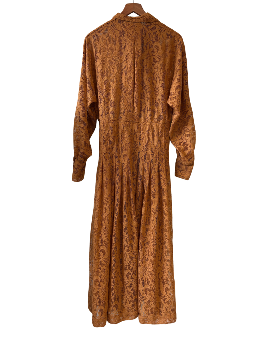 Dodo Bar Or Annabelle Brown Lace Shirt Midi Dress