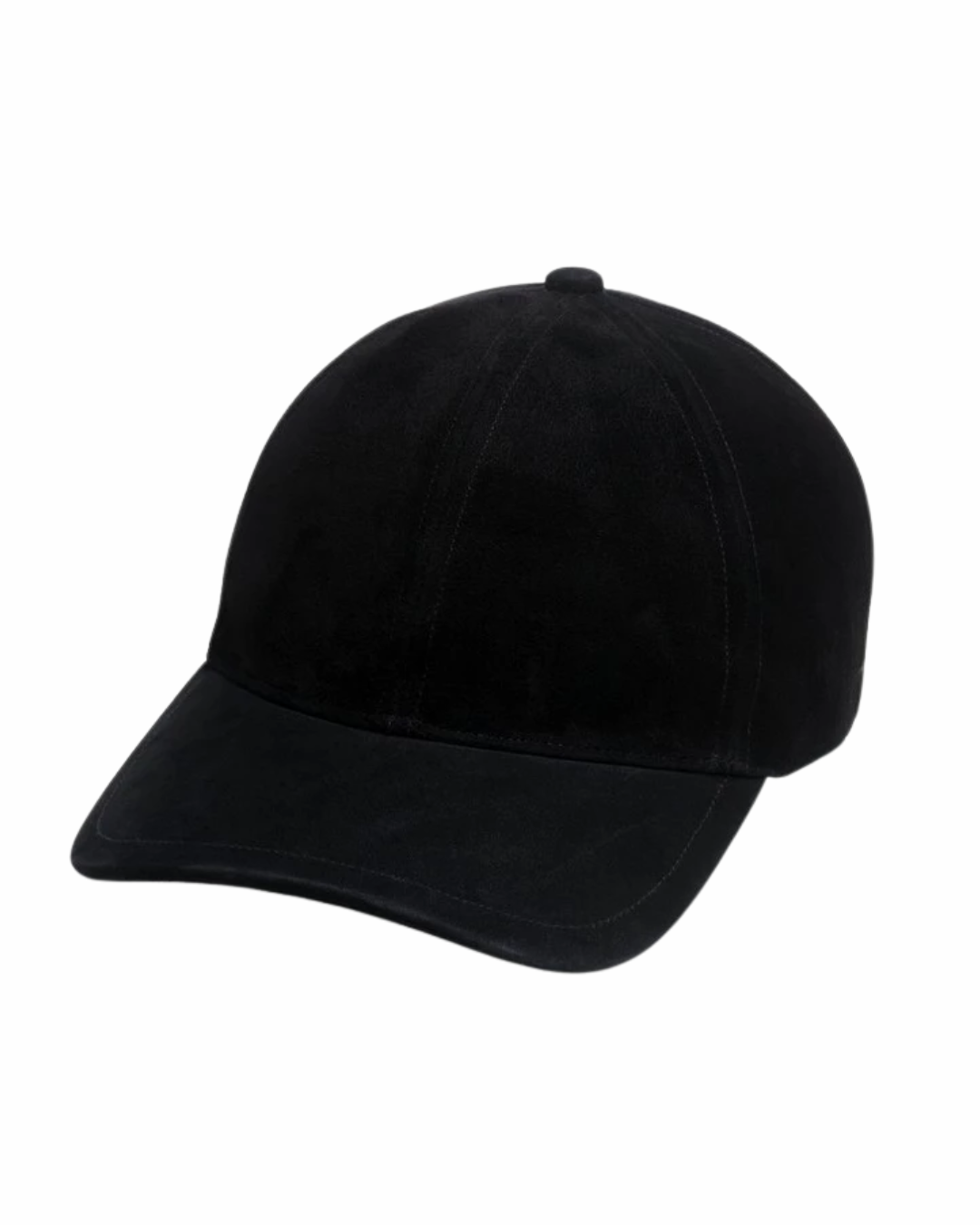 Rag & Bone Black Suede Leather Cap