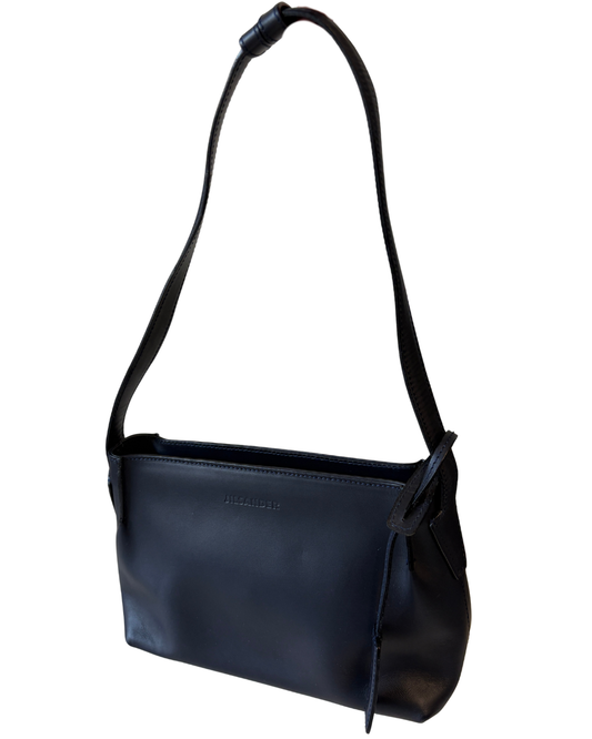Jil Sander Black Leather Handbag