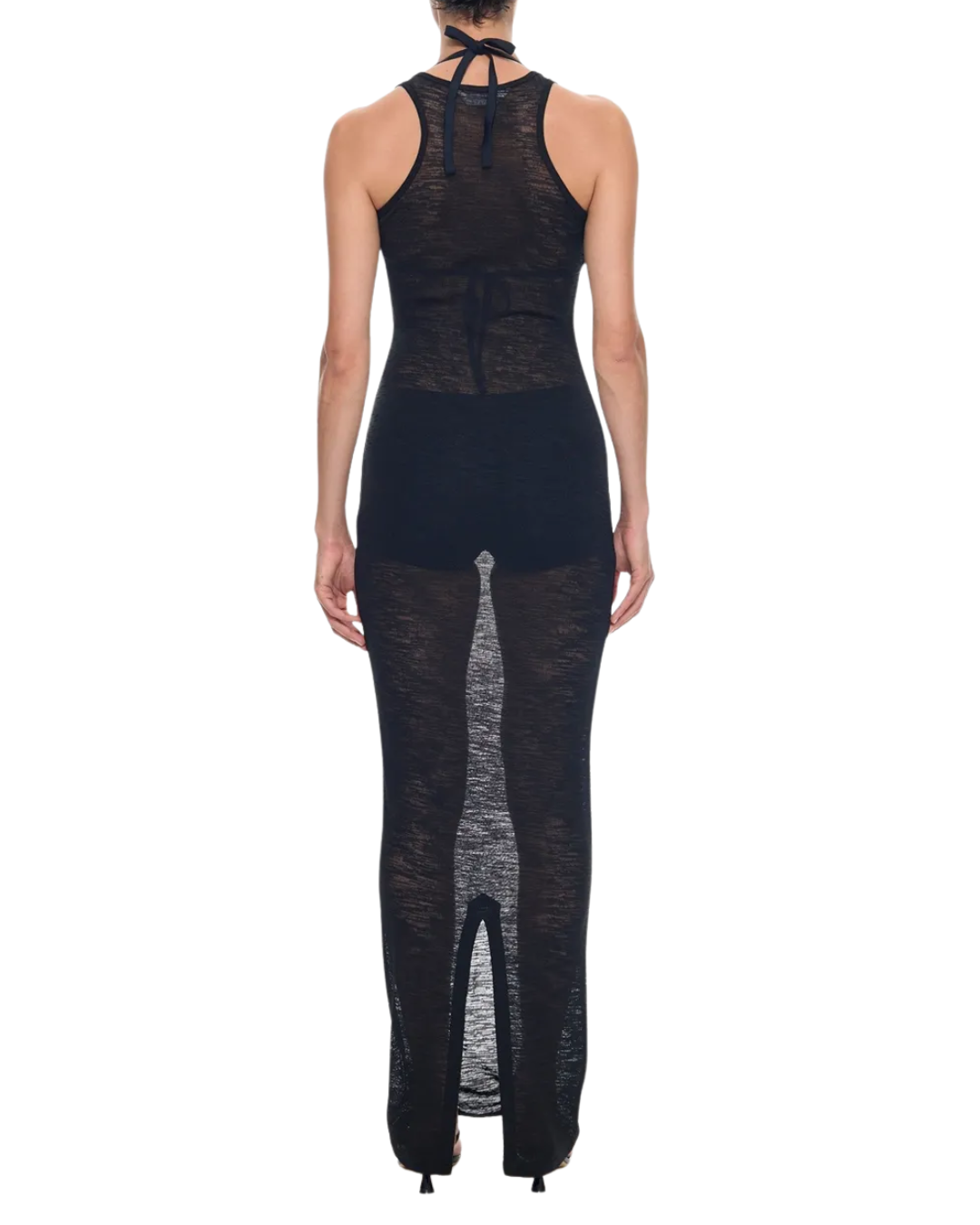 Myra Black Leena Sheer Tank Maxi Dress