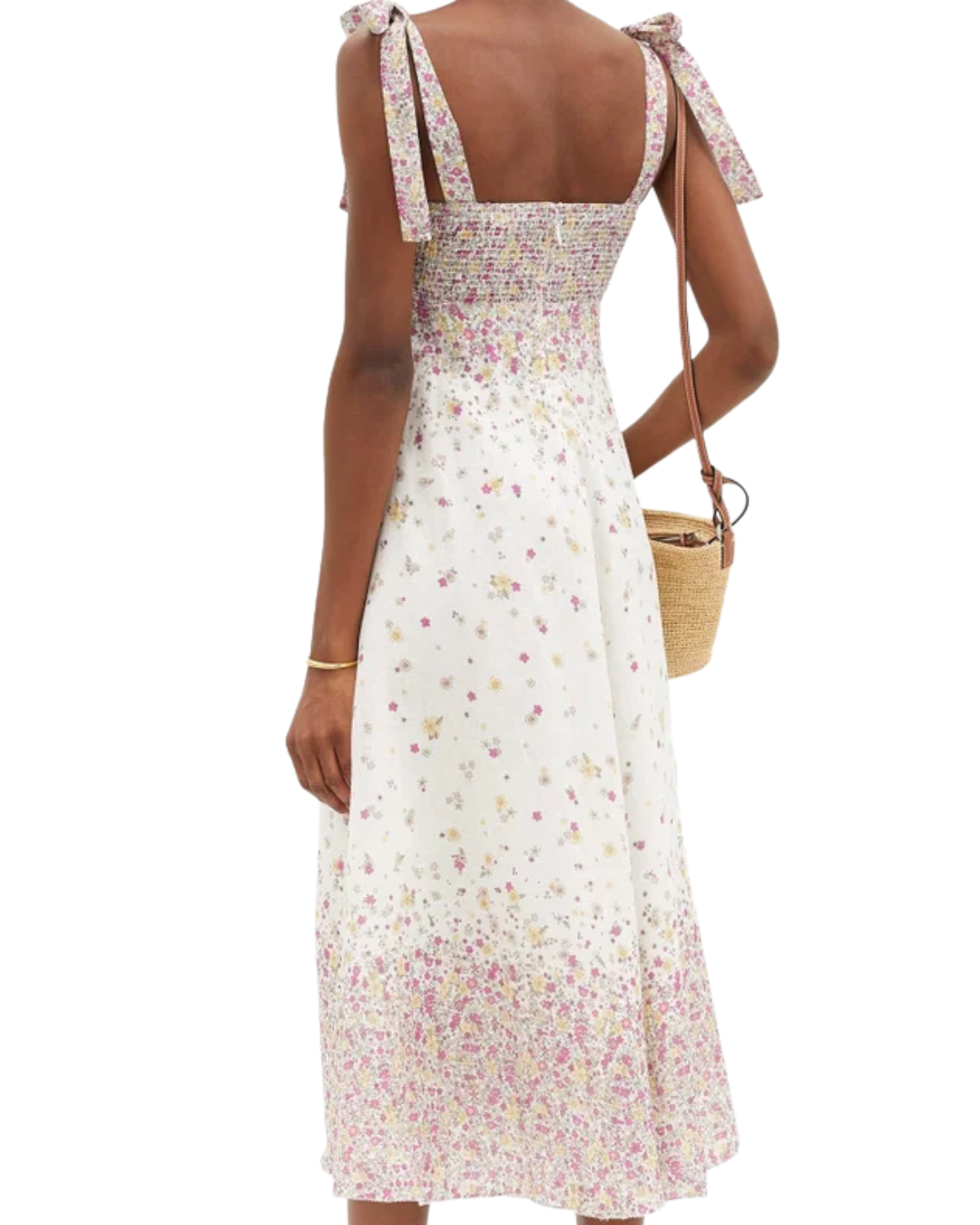 Zimmerman White Carnaby Floral Midi Dress