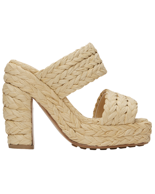 Bottega Veneta Beige Canalazzo Sandals