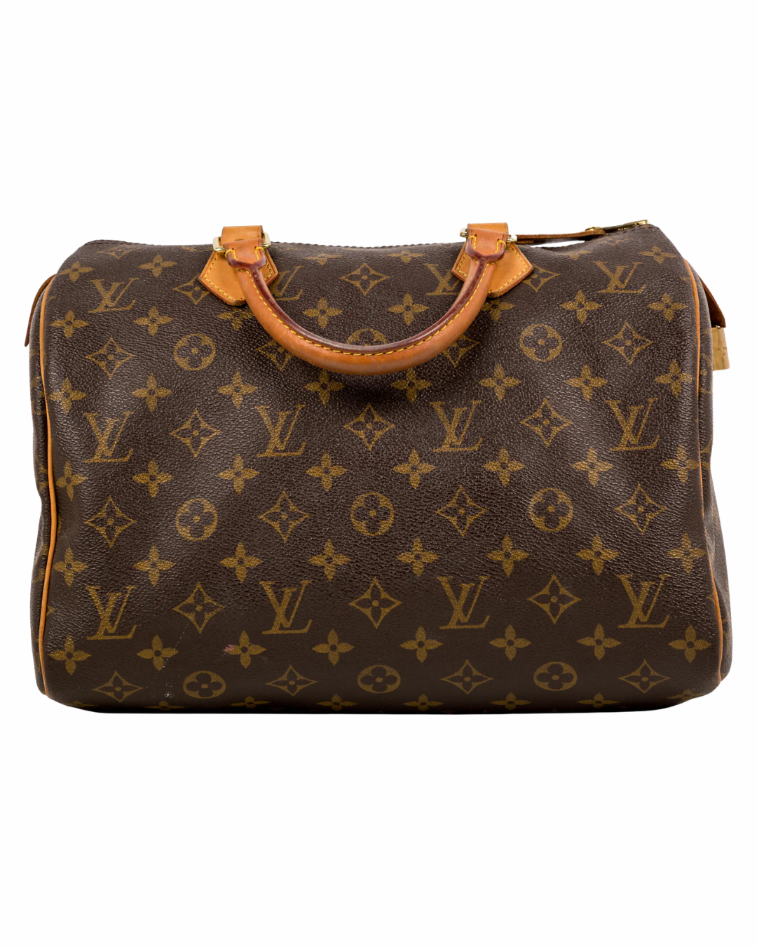 Louis Vuitton Brown Speedy Leather Handbag