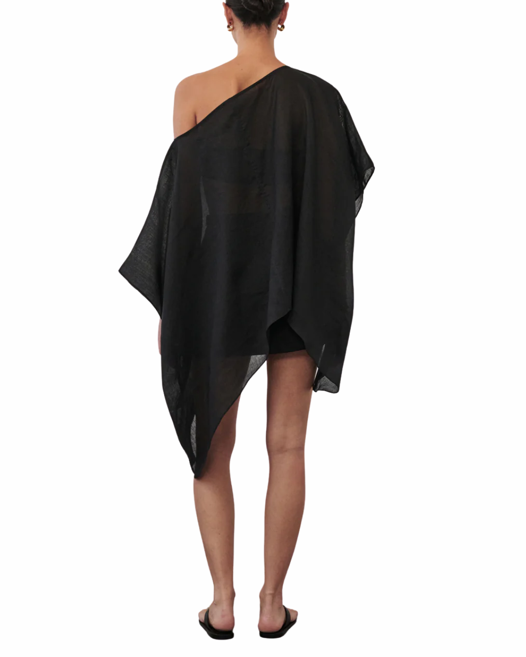 Dissh Black Brianne Batwing Ramie Top